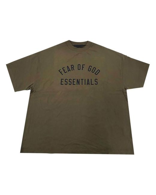Fear Of God T-Shirt Mit Logo-Print in Green für Herren