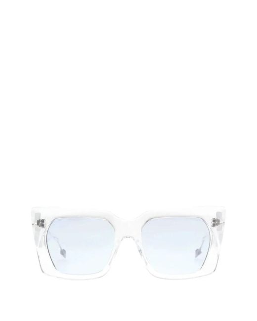 Dita Eyewear White Lunettes De Soleil Kamin À Monture Géométrique