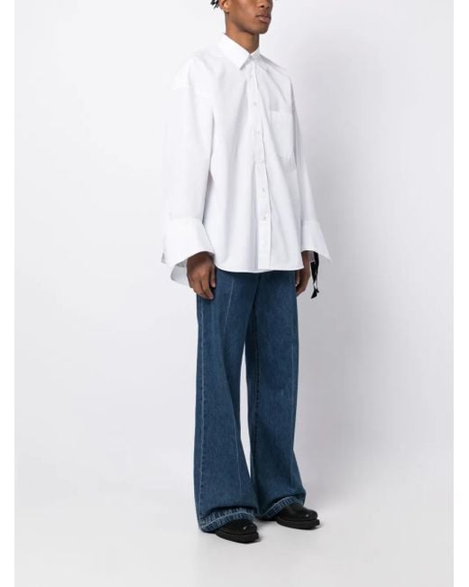 Marina Yee White Oversized String Shirt