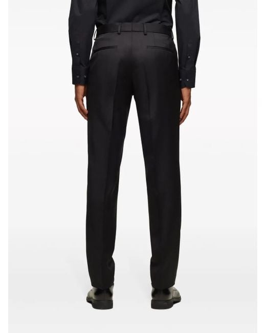 Boss Black Straight Leg Trousers for men