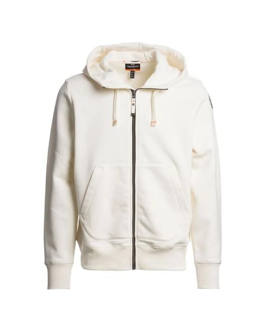 Parajumpers White Charlie Easy Zip-Up Hoodie for men