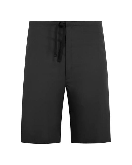 Kaptain Sunshine Black Poplin Shorts for men