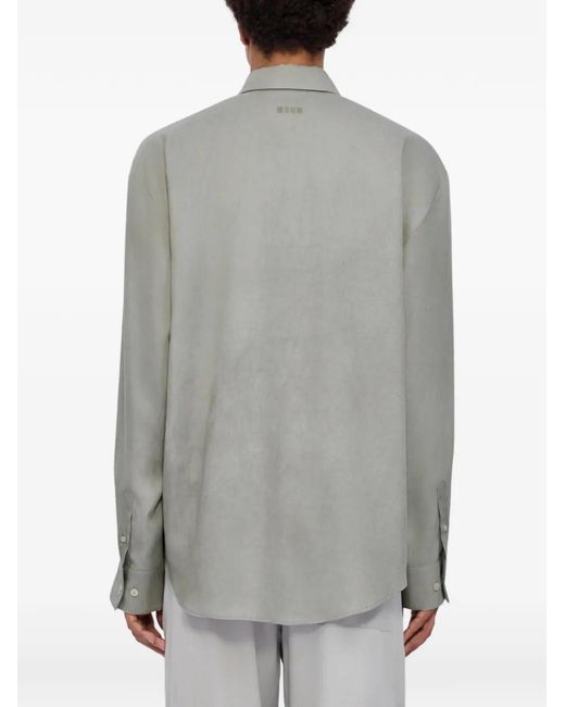 Camisa Con Botones MSGM de hombre de color Gray