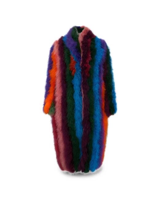 Moschino Blue Striped Coat