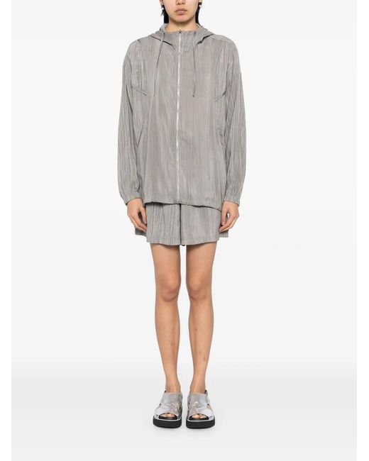 B+ AB Gray Track Jacket Shorts Set
