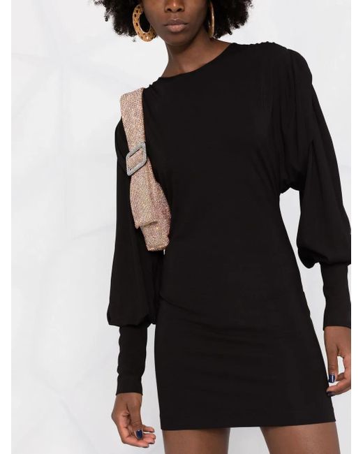 The Attico Black Chic Mini Suit Dress For
