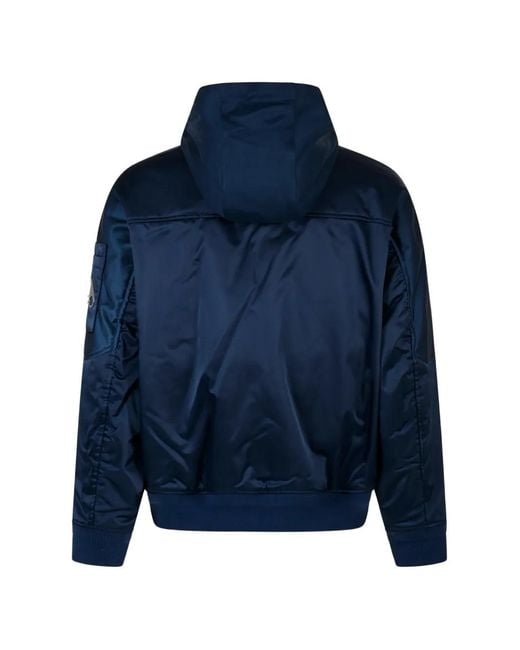 Moose Knuckles Blue Bomber Jackets for men