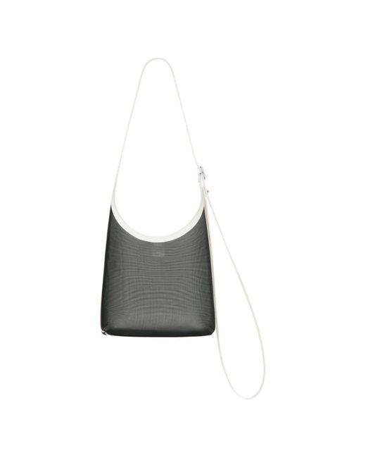 Courreges Gray Small Melt Shoulder Bag