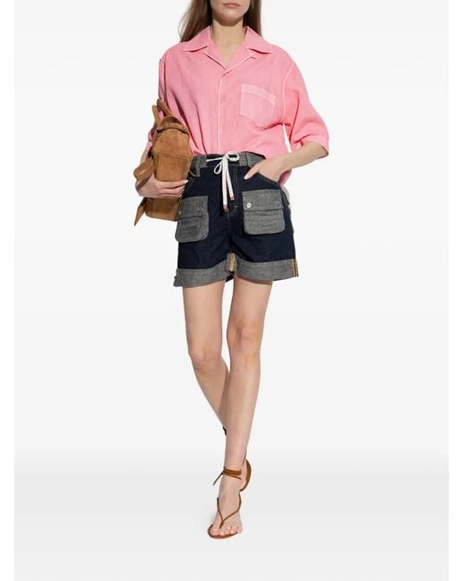 DSquared² Pink Pocket Buttoned Shirt