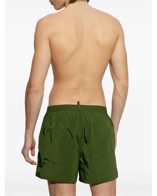 DSquared² Green Dsq2 Swim Shorts for men