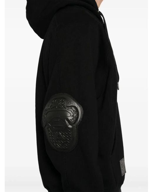 Sudadera con capucha y parche del logo Aape By A Bathing Ape de hombre de color Black