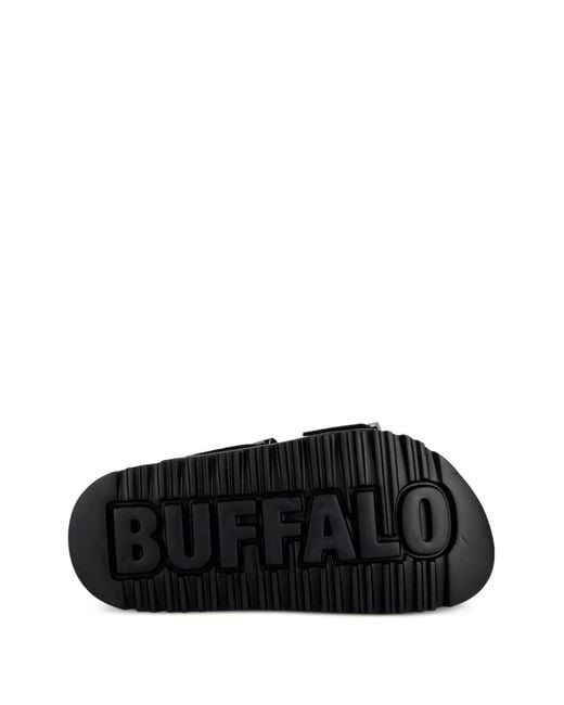 Buffalo Black Jane Ari Riv Buckled Sandals