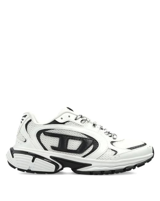 DIESEL White S-Pro-V-Dense Logo Print Sneakers