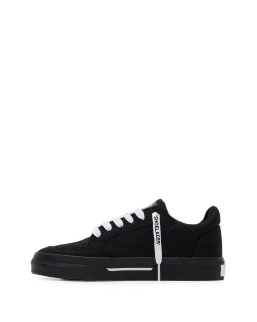 Off-White c/o Virgil Abloh Black Vulcanized Low Sneakers