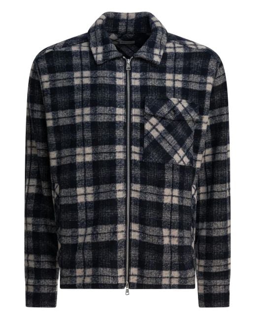 メンズ Moncler チェック シャツジャケット Black