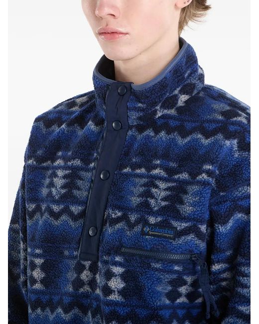 Columbia Blue Helvetia Print Sweatshirt for men