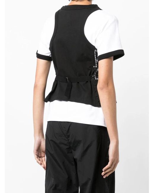 Goen.J カットアウト ベスト Black
