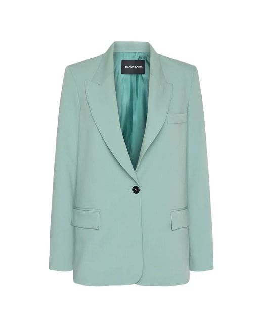 Rundholz Black Label Green Peak-Lapel Single-Breasted Blazer