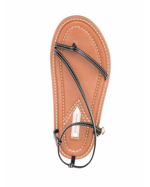 Zimmermann Brown Skinny Strap Sandal