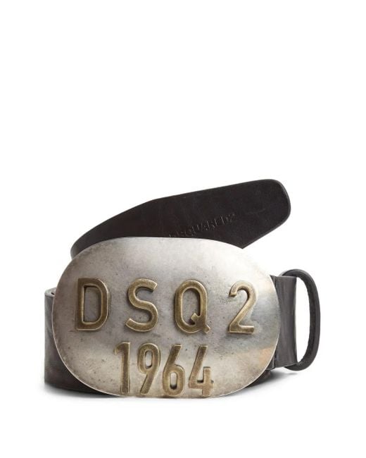 メンズ DSquared² Vintage レザーベルト Brown