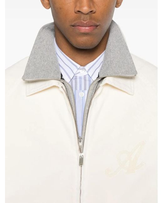 Axel Arigato White Roman Bomber Jacket for men