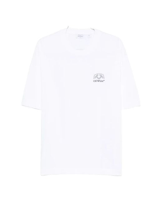 Off-White c/o Virgil Abloh White Logo-Print T-Shirt for men