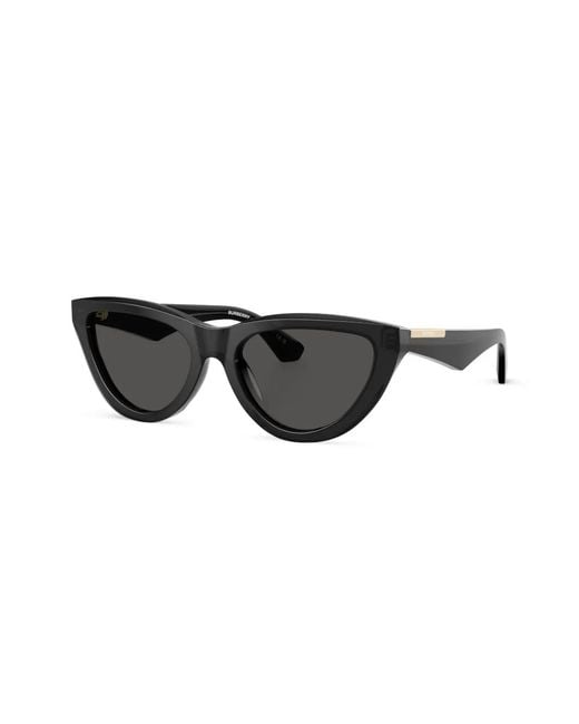 Burberry Black Pilot-Frame Sunglasses