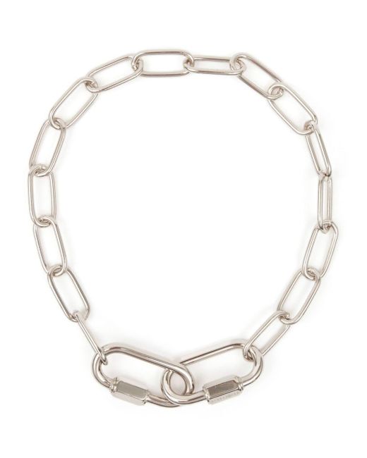 MM6 by Maison Martin Margiela White Chain-link Necklace