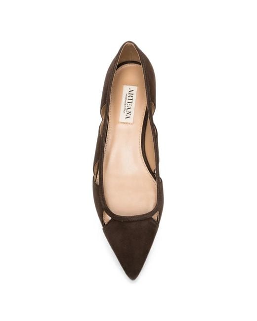 Arteana White Savona Cut-Out Suede Pumps