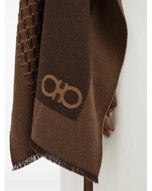 Mantella Con Design Patchwork di Ferragamo in Brown