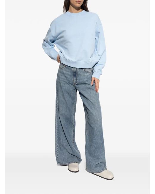Rag & Bone Blue Sofie Wide-Leg Jeans