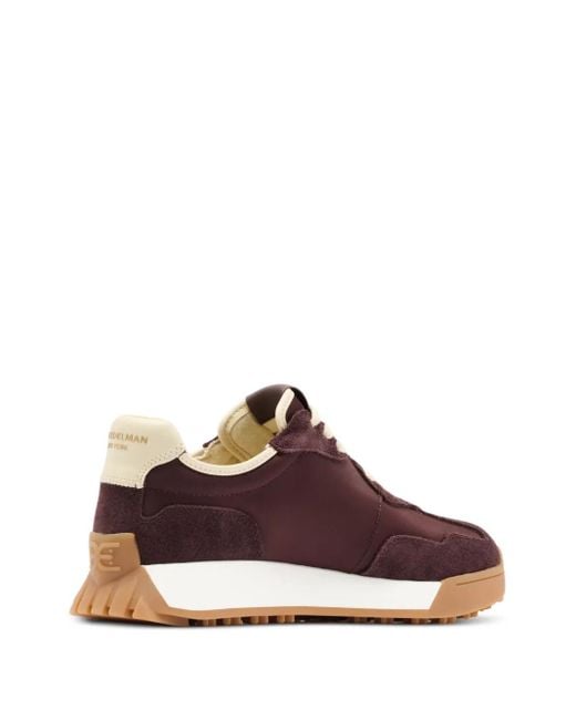 Sam Edelman Brown Logo-Embossed Sneakers