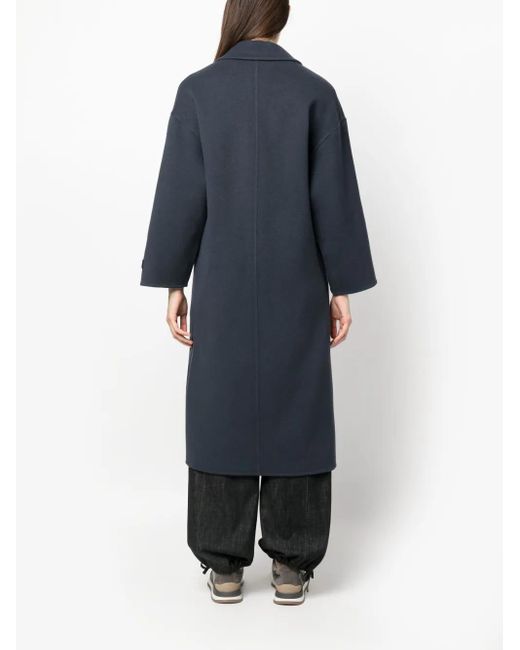 Brunello Cucinelli Jas Met Dubbele Rij Knopen in het Blue