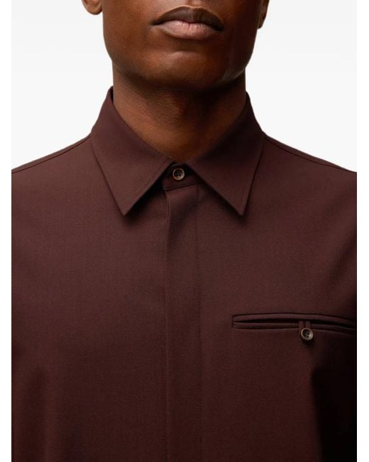 RETORI Brown Welt-Pocket Shirt for men