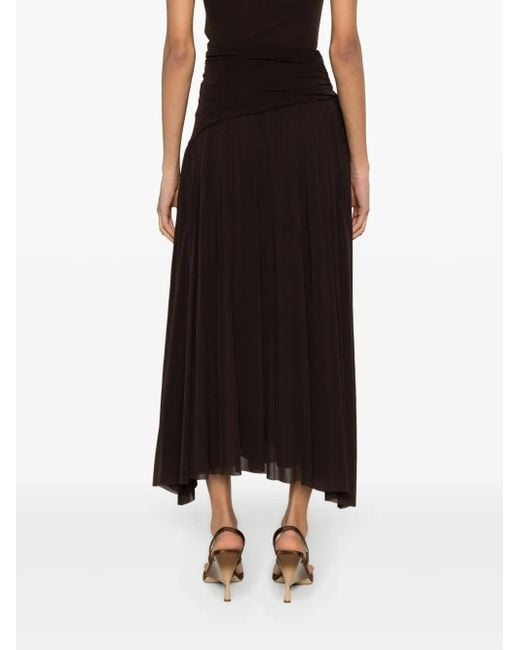 Philosophy Di Lorenzo Serafini Black Chocolate Chiffon Skirt