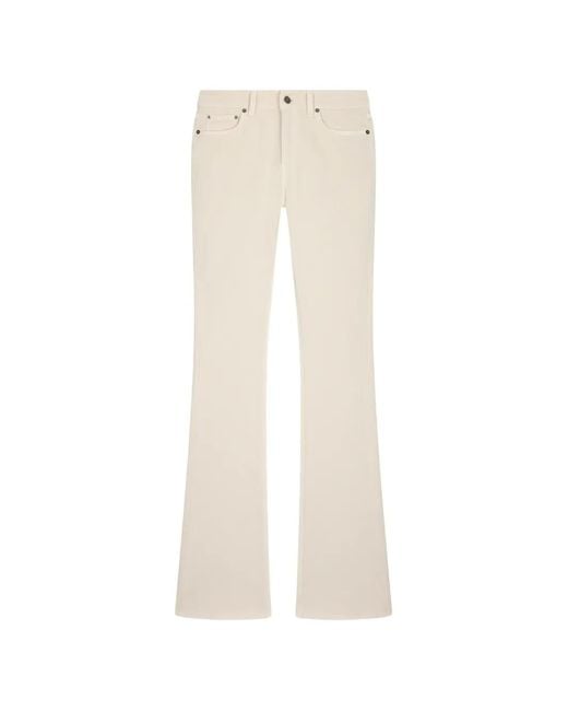 Dondup White Jeans Mit Logo-Patch