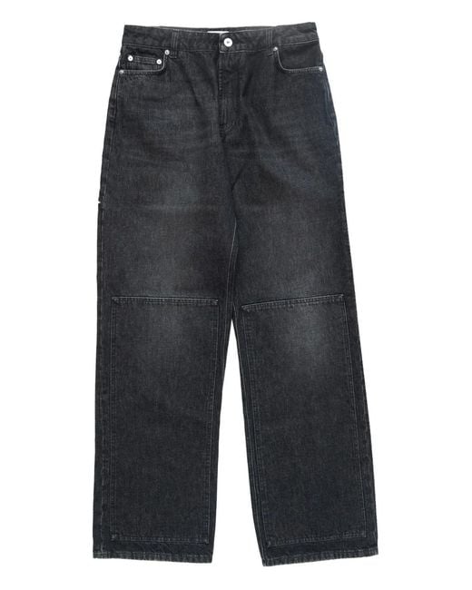 Jean Paul Gaultier Blue Cut-Out Denim Jeans for men