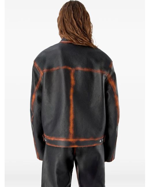 CAMPERLAB Black Smooth Leather Jacket