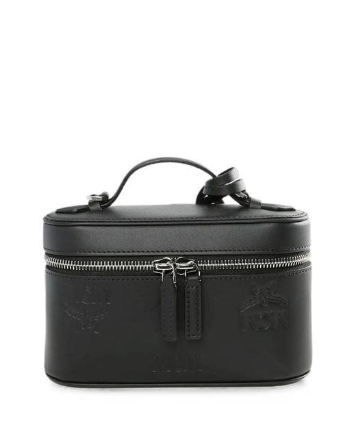 MCM Black Aren Leather Mini Crossbody Bag for men