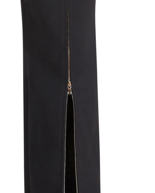 Fleur du Mal Blue Zip-Up Split Trousers