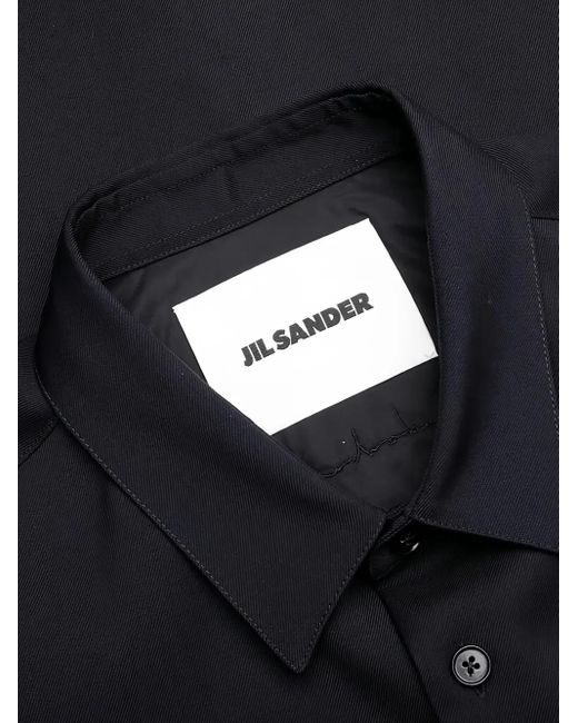 Jil Sander Blue Pocket Button-Up Shirt for men