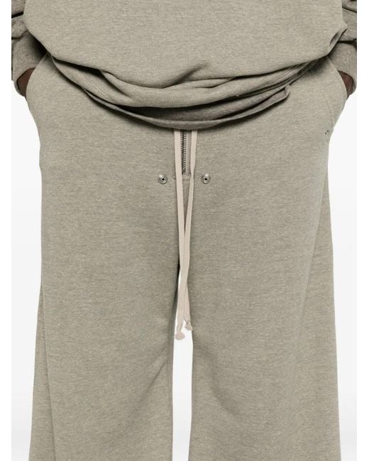 Rick Owens White Drawstring Wide-Leg Trousers for men