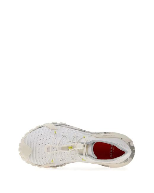 Mammut White Mesh Camouflage-Detail Sneakers for men