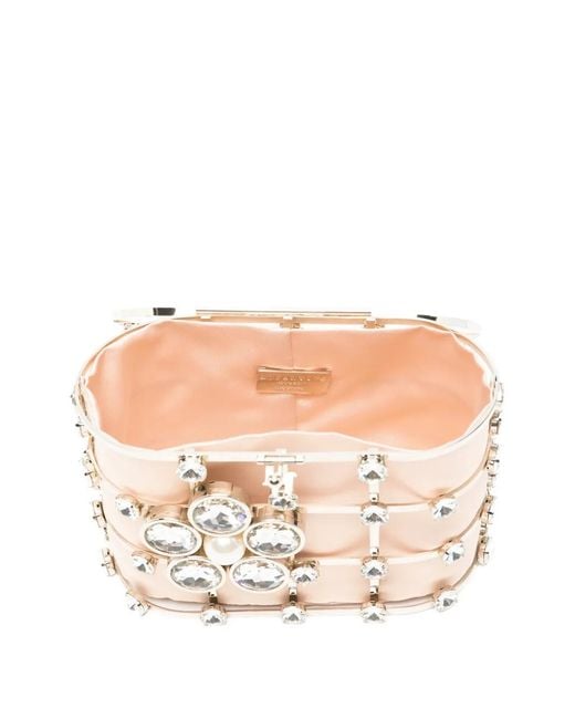 Rosantica White Holli Matera Crystal-Embellished Tote Bag