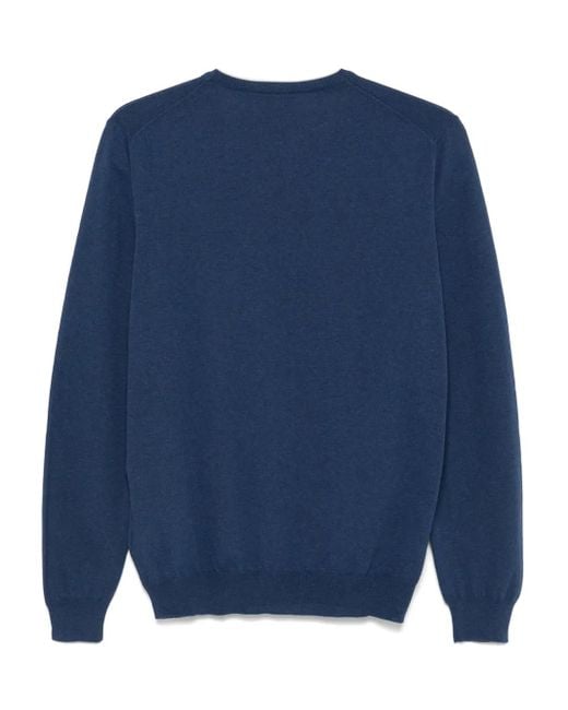 Fay Blue Fine-Knit Top for men