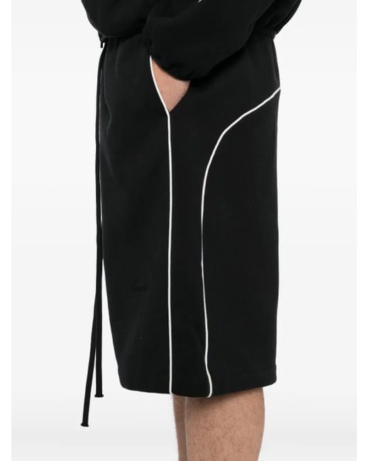Shorts Con Applicazione Logo di Fear Of God in Black da Uomo
