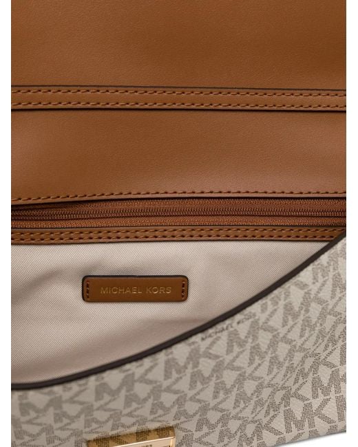 Michael Kors White Medium Hamilton Tote Bag