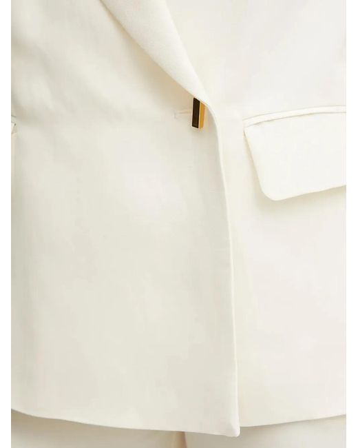 Guess White Double-Breasted Blazer