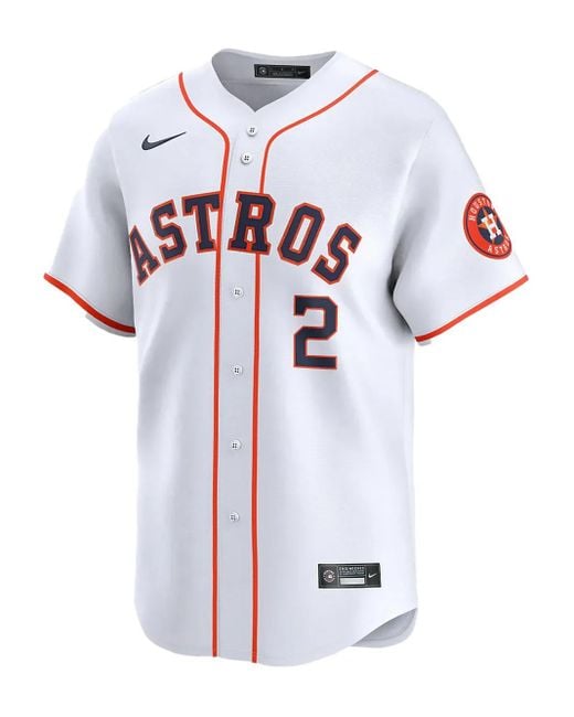 Nike Men's White Mlb 'Bregman' Astros Home Limited Player Shirt