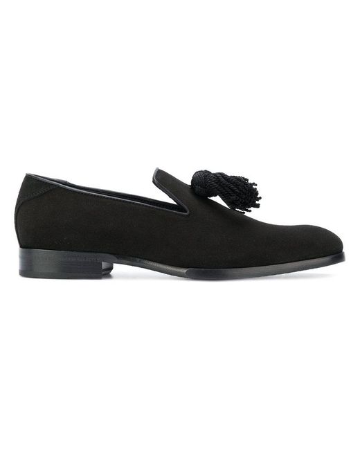 Jimmy Choo Black Foxley Slippers for men